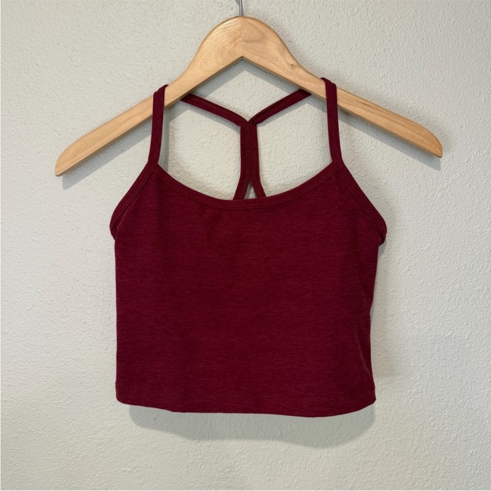 Beyond Yoga Burgundy Racerback Tank Top